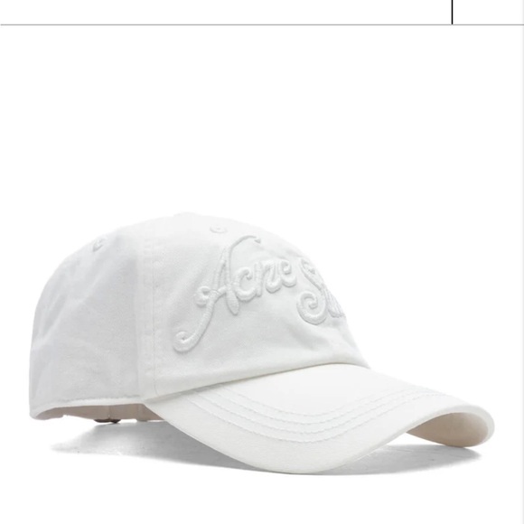Acne Studios Classic White Cap - Picture 3 of 10